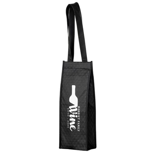 Custom Printed Insulated Wine Tote Bag - 4 Bottle Non-Woven Tote (7.5"x7"x19.5") - Screen Print - VINEC4-SP